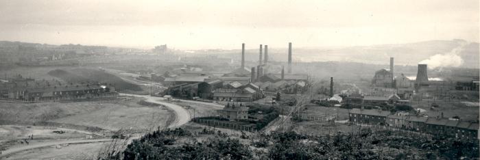 Panorama of Consett Ironworks site, 16 June 1959 (D/Co 12/11(1)) - Copyright © Durham County Record Office Panorama of Consett Ironworks site, 16 June 1959 (D/Co 12/11(1)) - Copyright © Durham County Record Office