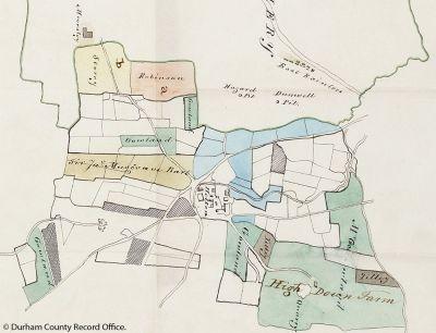 Extract from John Buddle’s Eye Plan of the Hetton leases in 1820 (D/Lo/B 309(14)) - © Durham County Record Office Extract from John Buddle’s Eye Plan of the Hetton leases in 1820 (D/Lo/B 309(14)) - © Durham County Record Office