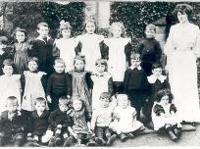 Children and teacher at Newhouse, St. Mary's R.C. school, 1908 (D/Ph 82/26) - Copyright © Durham County Record Office. Children and teacher at Newhouse, St. Mary's R.C. school, 1908 (D/Ph 82/26) - Copyright © Durham County Record Office.