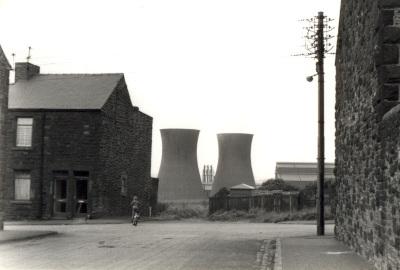 Cooling towers of Consett Steel Works, near Albert Road, Consett, August 1980 (D/X 1536/110) - Copyright © Durham County Record Office Cooling towers of Consett Steel Works, near Albert Road, Consett, August 1980 (D/X 1536/110) - Copyright © Durham County Record Office
