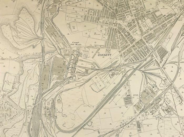 Ordnance Survey plan of Consett, 1939 (DT(11.14)D) - Copyright © Durham County Record Office Ordnance Survey plan of Consett, 1939 (DT(11.14)D) - Copyright © Durham County Record Office