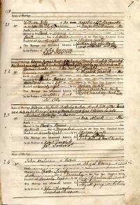 Banns/Marriage entries, Durham, St. Giles, 1778 (EP/Du.SG 12) - Copyright © Durham County Record Office. Banns/Marriage entries, Durham, St. Giles, 1778 (EP/Du.SG 12) - Copyright © Durham County Record Office.