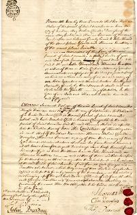 Bastardy bond, 1751 (EP/Du.SO 112/4/7) – Copyright © Durham County Record Office. Bastardy bond, 1751 (EP/Du.SO 112/4/7) – Copyright © Durham County Record Office.