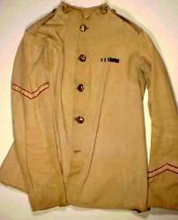 Khaki dress tunic, DLI no. 1001/1 (courtesy of the DLI Museum) - Copyright © Durham County Record Office. Khaki dress tunic, DLI no. 1001/1 (courtesy of the DLI Museum) - Copyright © Durham County Record Office.