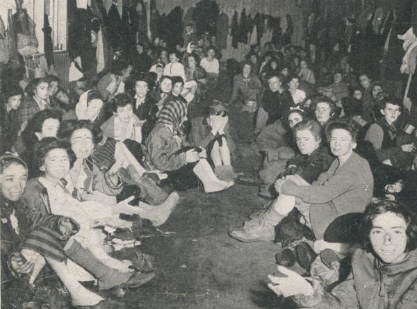 Inside one of the huts, Belsen, April 1945. Image © Durham Record Office (D/DLI 7/404/10(6))